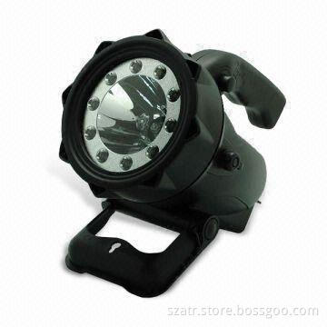 Handheld Spotlight with Multiple Angle Stand Positions